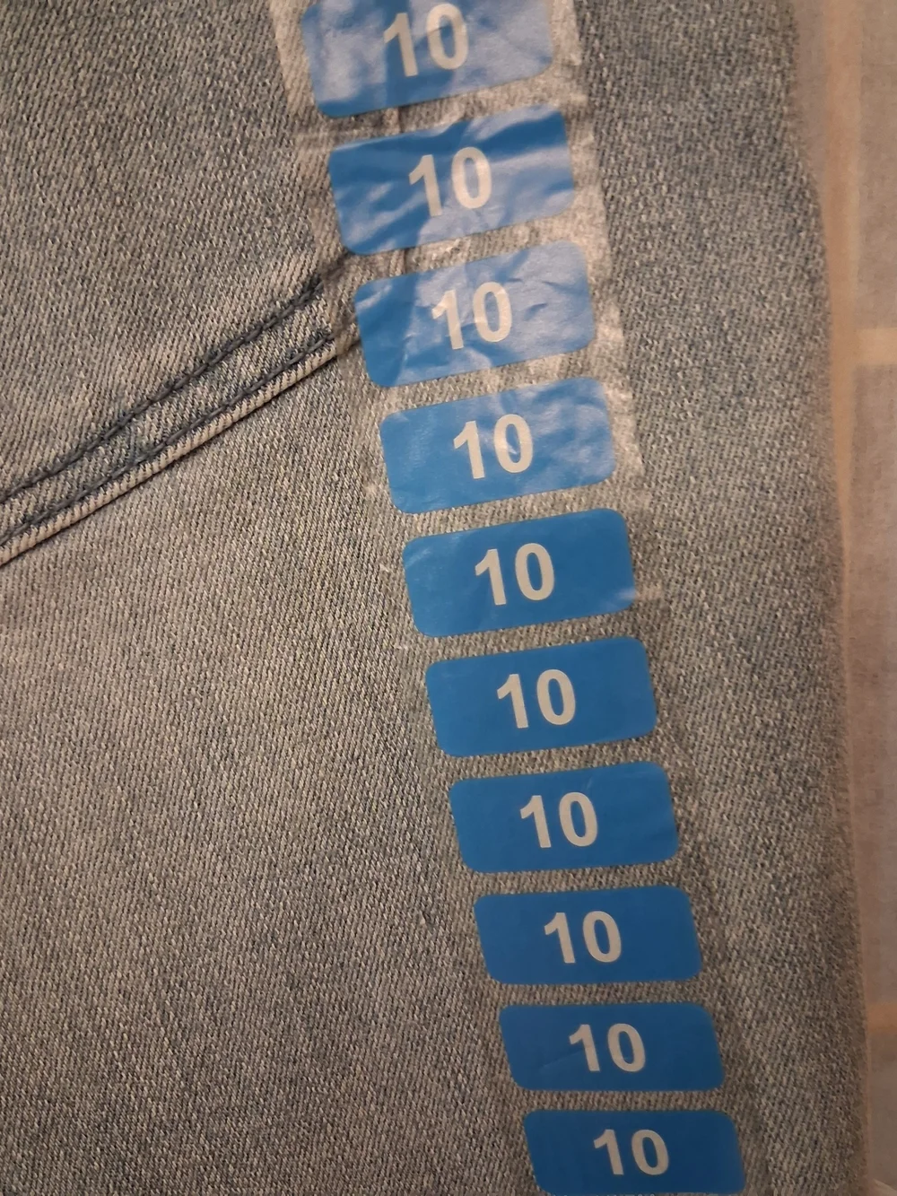 Light Blue Distressed Denim Shorts - Women